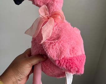 Pink Flamingo Stuffed Animal Bird Plush Vintage Kids Toys Girls Room Baby Nursery