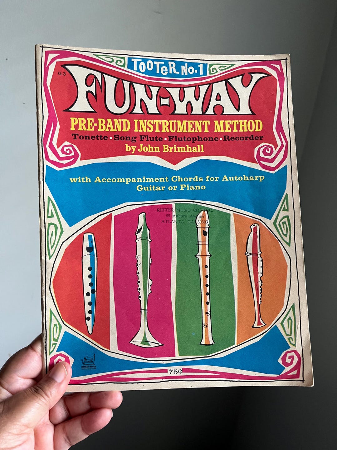 Flutophone Fun-way Pre-band Instrument Method Book – Tonette, Song Flute ...