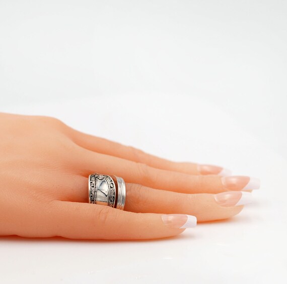 【在庫有】 Sterling Spoon Ring, Vintage 1923 Chateau Sterling Silver アクセサリー