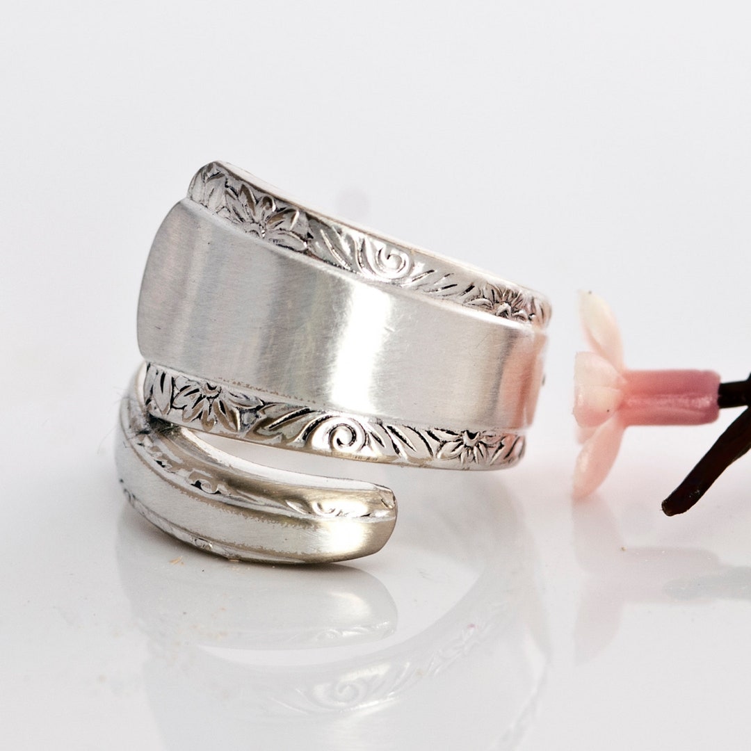 Pageant Rings Spoon Ring, Pageant Spoon Ring, 1937 Silverware Spoon Ring, Vintage ...