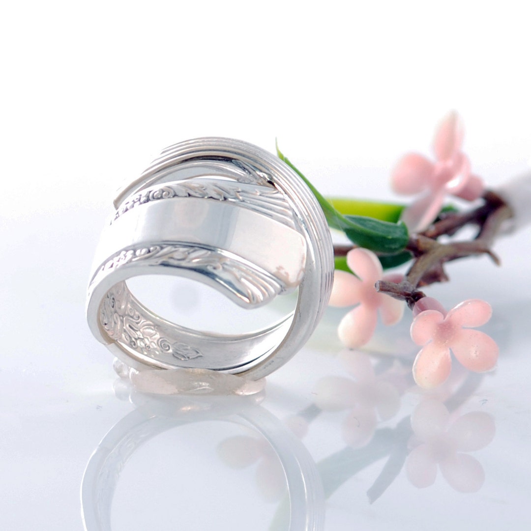 Anillo de cuchara anillo de cuchara de platería del tesoro - Etsy España