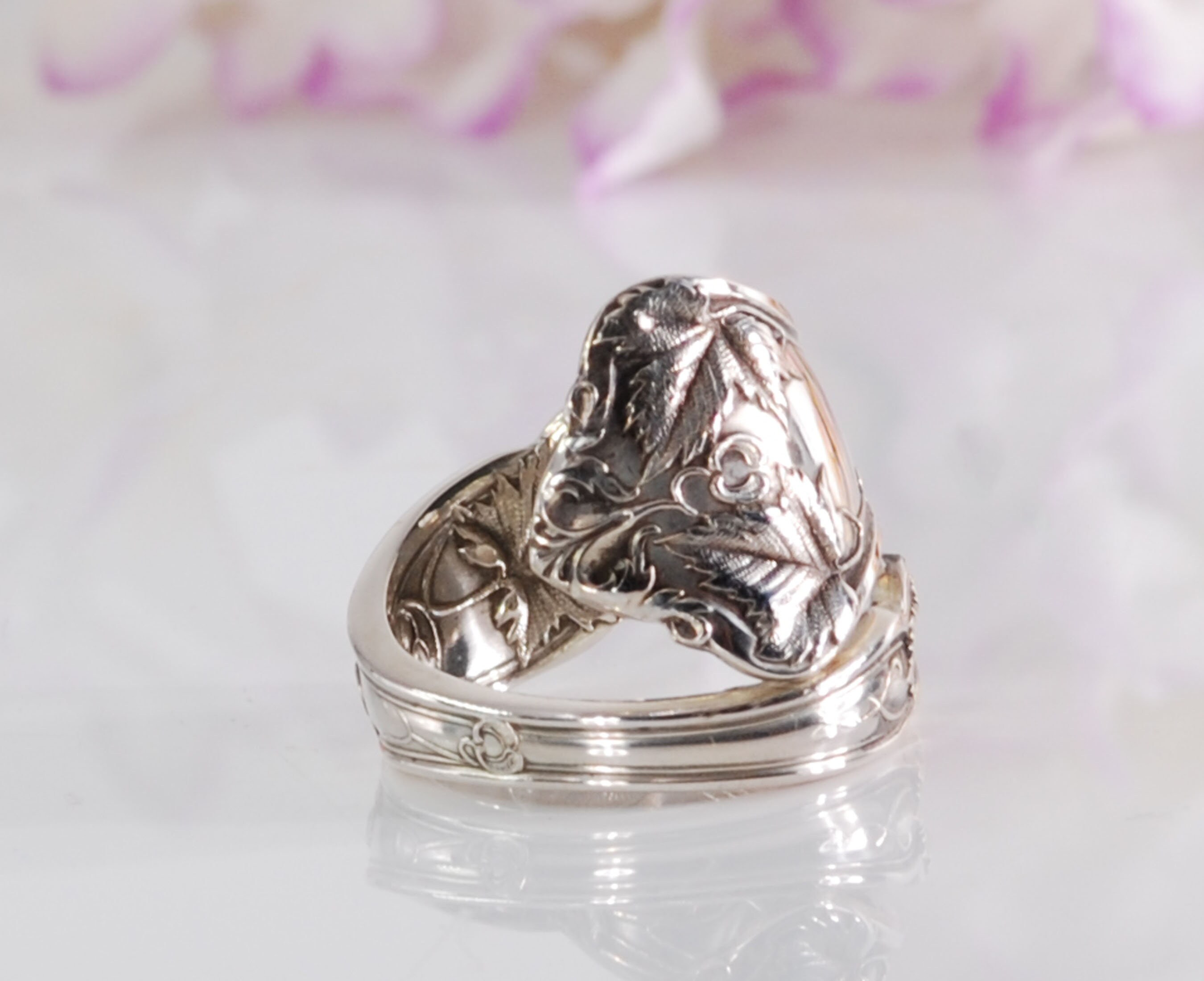 Vintage Spoon Ring Silver Band Size 12 1/2 - Etsy