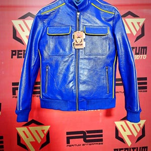 Yellow ferrari racing leather jacket - Etsy 日本