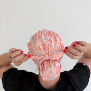 CloudCaps Scrub Cap - Radiate Positive Vibes - Women’s Soft Scrub Cap Ponytail