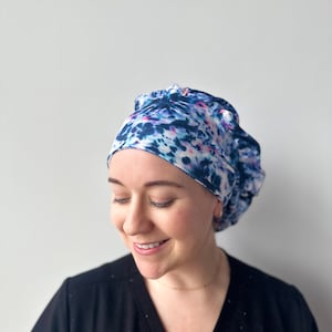 Hello Headband Scrub Hat Moody Tie Dye Womens Soft Scrub Cap image 6