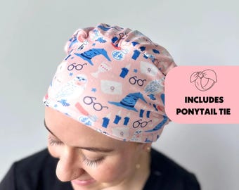 DuoStyle Scrub Hat - Hedwig The Owl HP - Women’s Soft Scrub Cap
