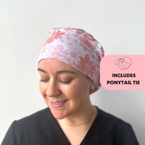 DuoStyle Scrub Hat - Blossom - Women’s Soft Scrub Cap