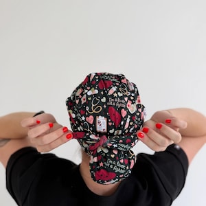 CloudCaps Scrub Cap - Happy Little Liver - Women’s Soft Scrub Cap Ponytail