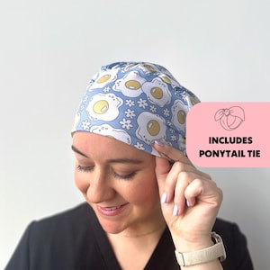 DuoStyle Scrub Hat - Sunny Side Up - Women’s Soft Scrub Cap