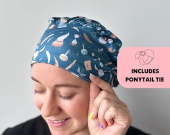 DuoStyle Scrub Cap - Zauberhafte Welt - Frauen weiche Scrub Kappe