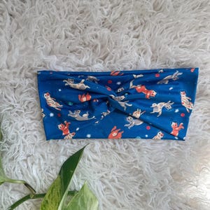 Hello Headband - Twistband - Space Kitties - Stretchy Soft Women’s Headband