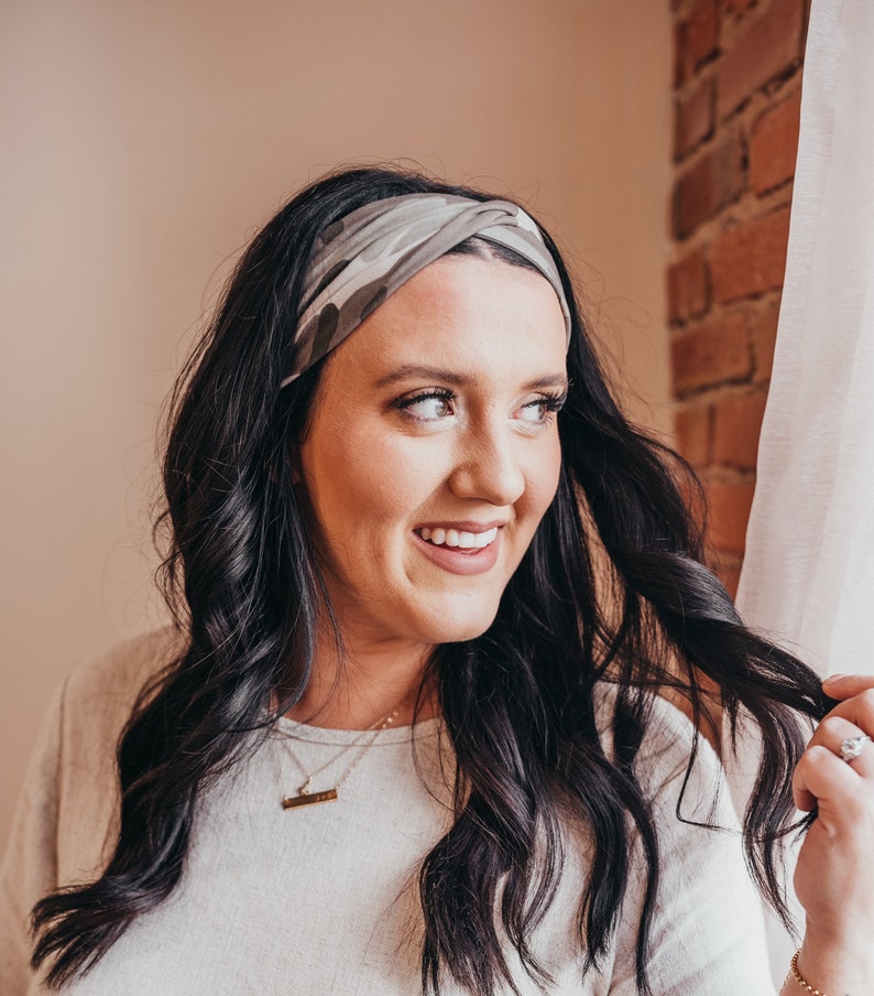 Hello Headband Wideband™ Moss Camo Womens Headband Etsy