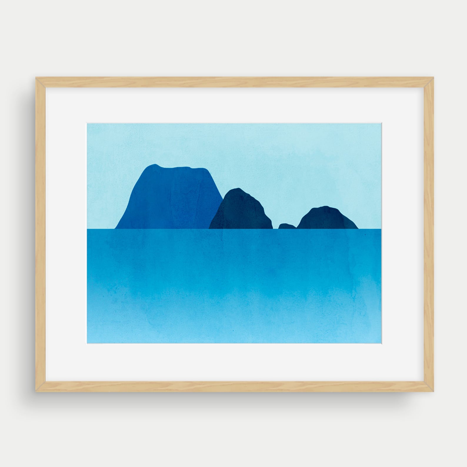 Beach Wall Art Ocean Print Set of 4 Gallery Wall Set Teal Etsy