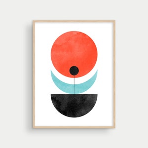 Geometric Print, Scandinavian Art, Abstract Art Print, Mid Century Wall Art, Modern Wall Art Print, Wall Decor