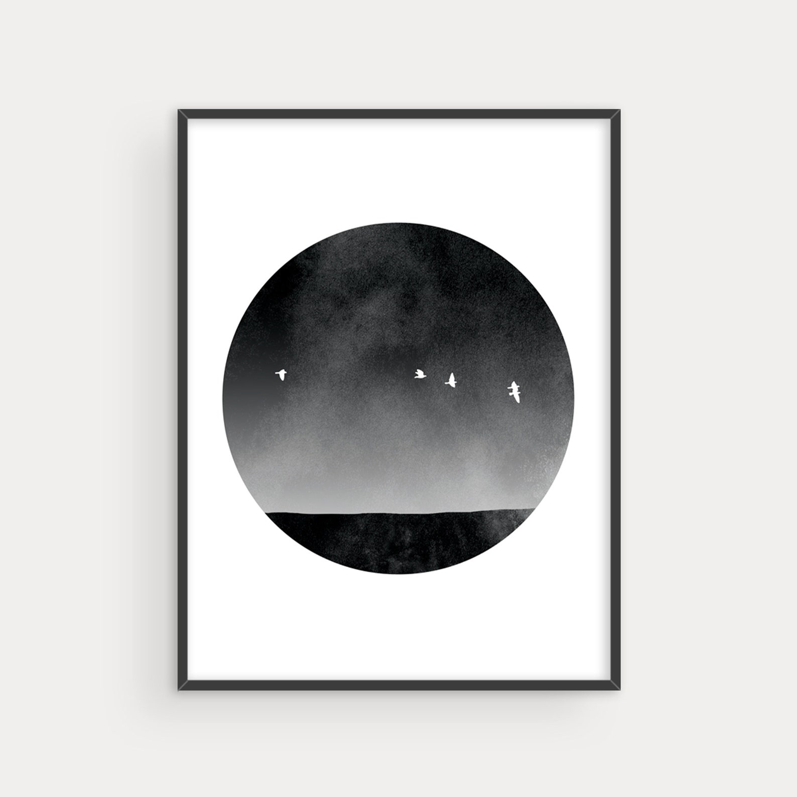 Minimalist Art Print Black and White Wall Art Living Room | Etsy