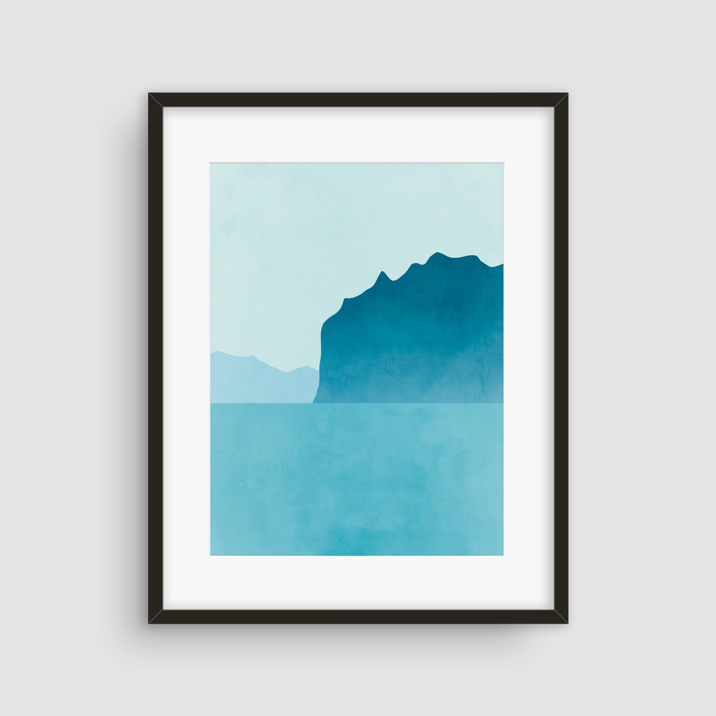 Bedroom Print Teal Wall Art Print Beach Decor Bathroom Etsy