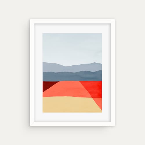 Mid Century Modern Art Print Abstract Wall Art Living Room | Etsy