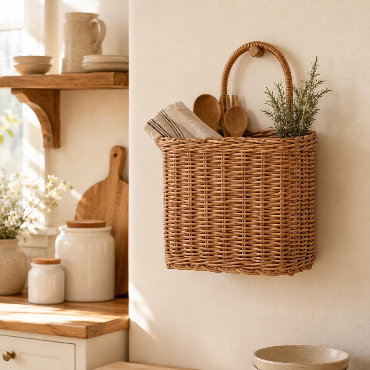Small Wall Hanging Basket - Etsy