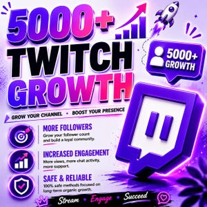 5000 Twitch Growth Package | Stream Promotion Service | Creator Visibility Boost | Audience Development Support