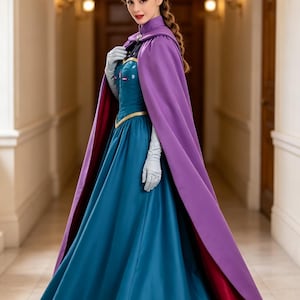 ブルーのアリエルコスチュームコスプレドレス、リトルマーメイド