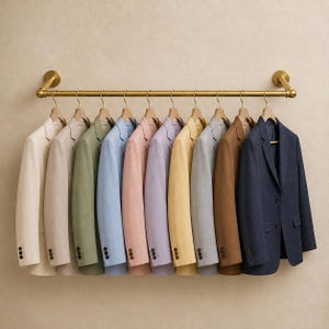 Solid Brass Clothes Rack, Wall Mounted Garment Rod, Modern Closet Organizer Rail