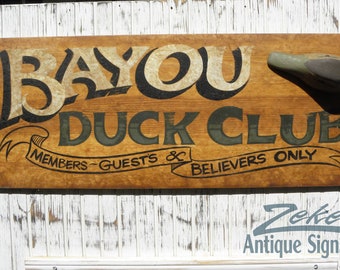 Ducks Unlimited DU Wetland Bird Game Hunting Decoy Wall Metal Tin Ad Sign Gift