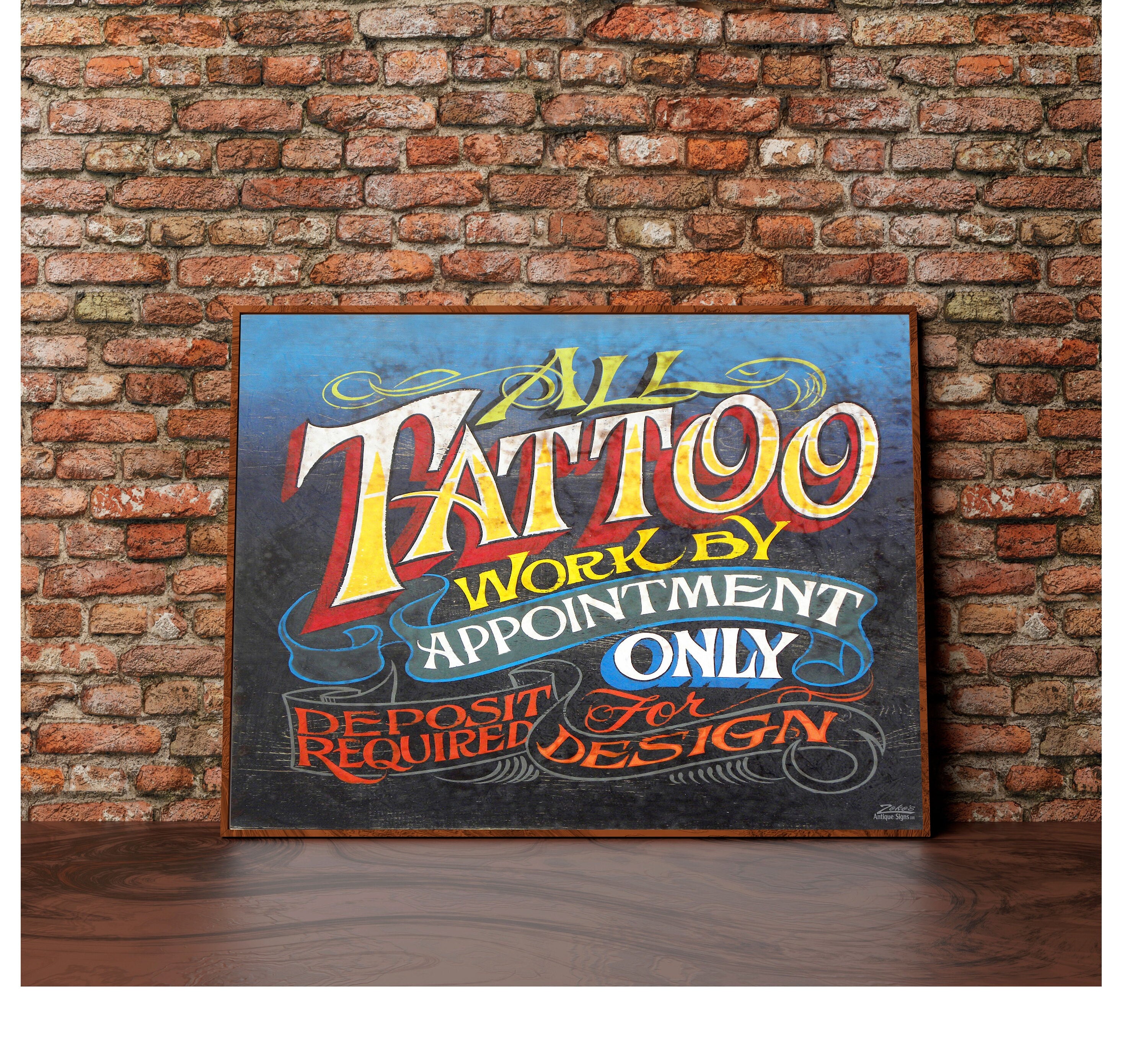 Custom Tattoo Studio metal wall with LED Light, Tattoo Artist Name Sign  Decor | eBay