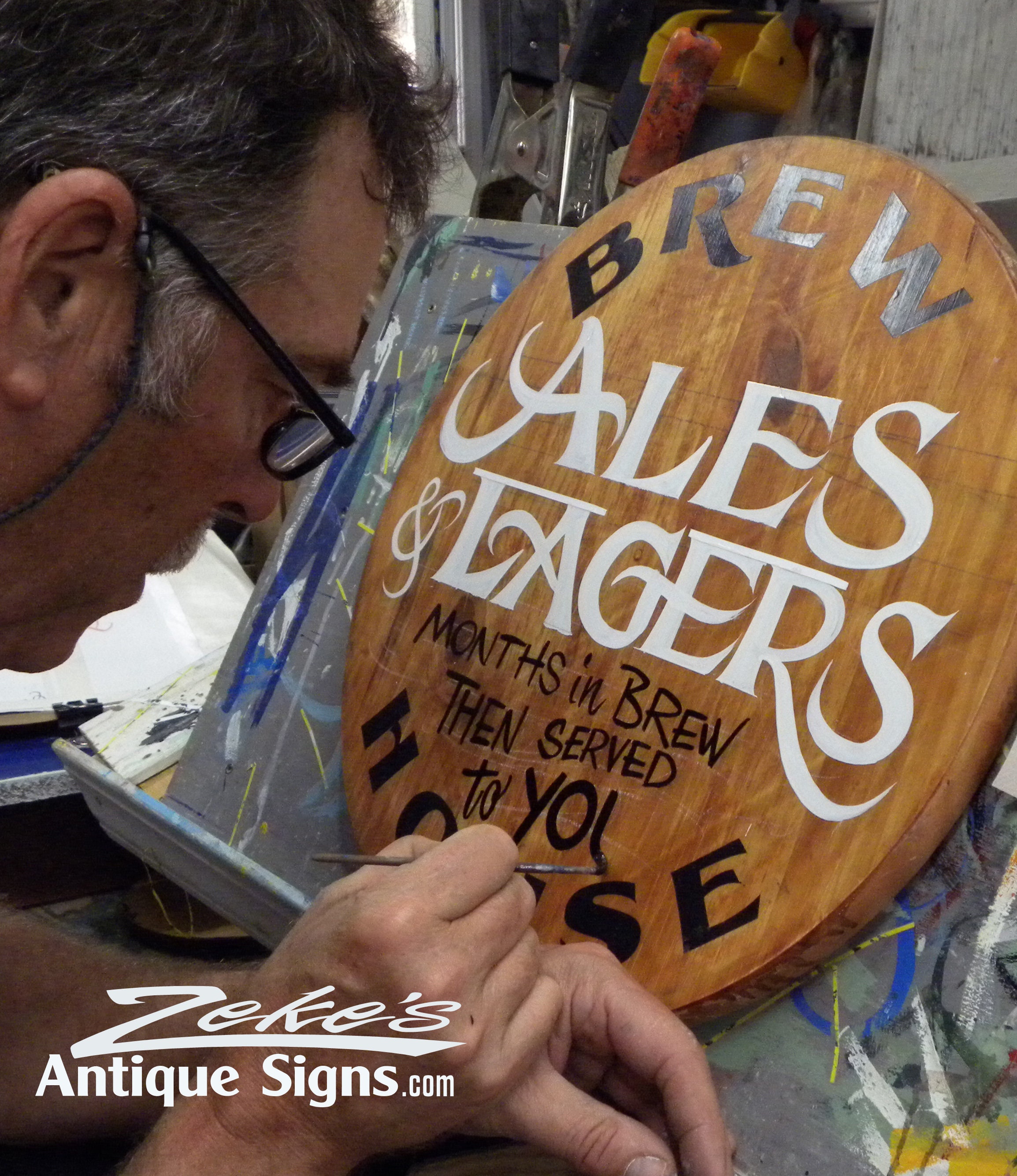 Hand Painted Brew House Sign: 18