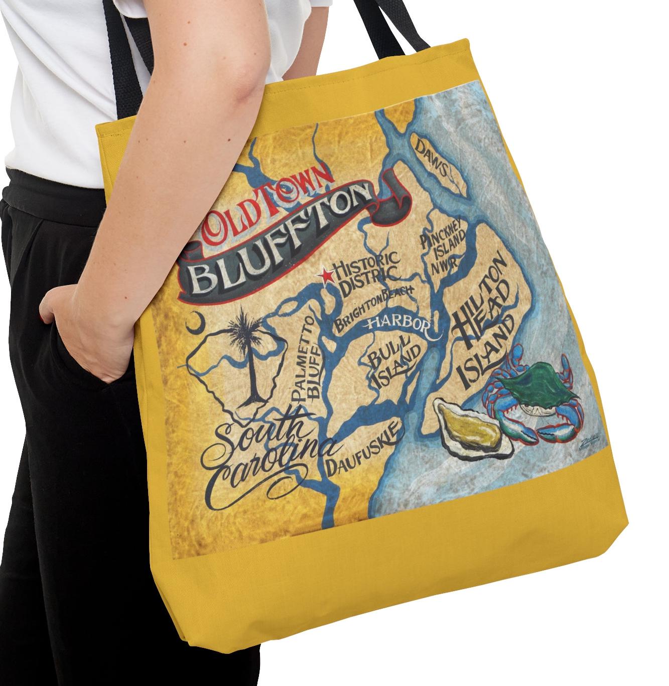 Bluffton South Carolina Tote Bag Hand Painted Design Printed on High quality Tote Bag in 3 Sizes Gift beach Bag Wedding Etsy Ireland