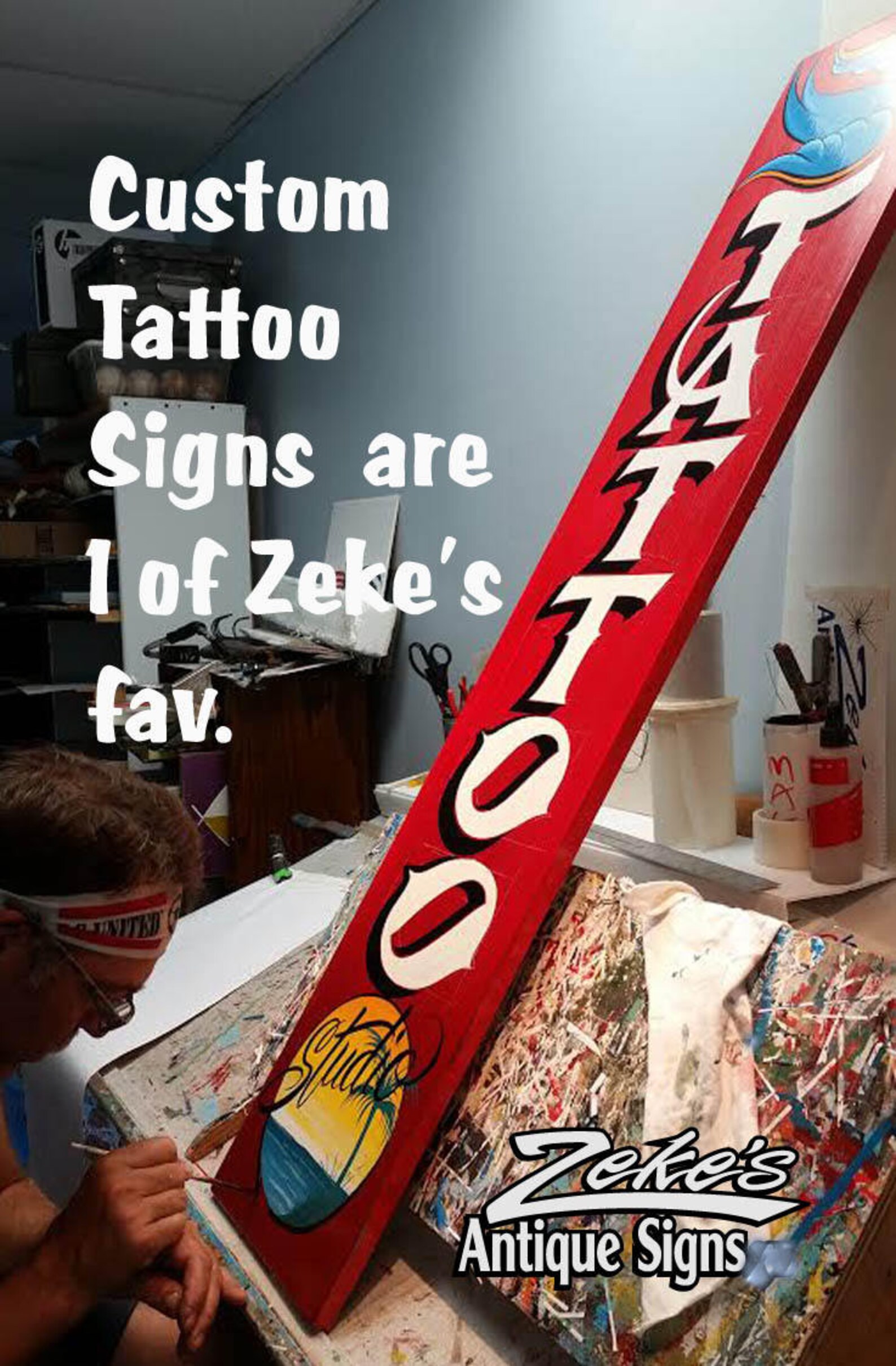 Tattoo Shop Rules Policy Print from an original hand painted Etsy