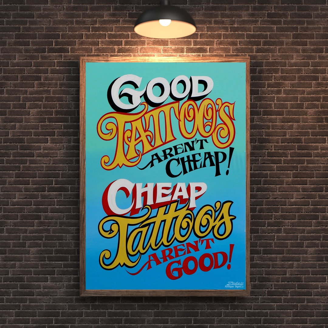 Tattoo Shop Policy Print Tattoo Shop Sign I Tattoo Shop Decor I Tattoo ...