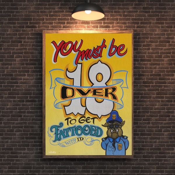 Tattoo Shop Wall Decor Etsy