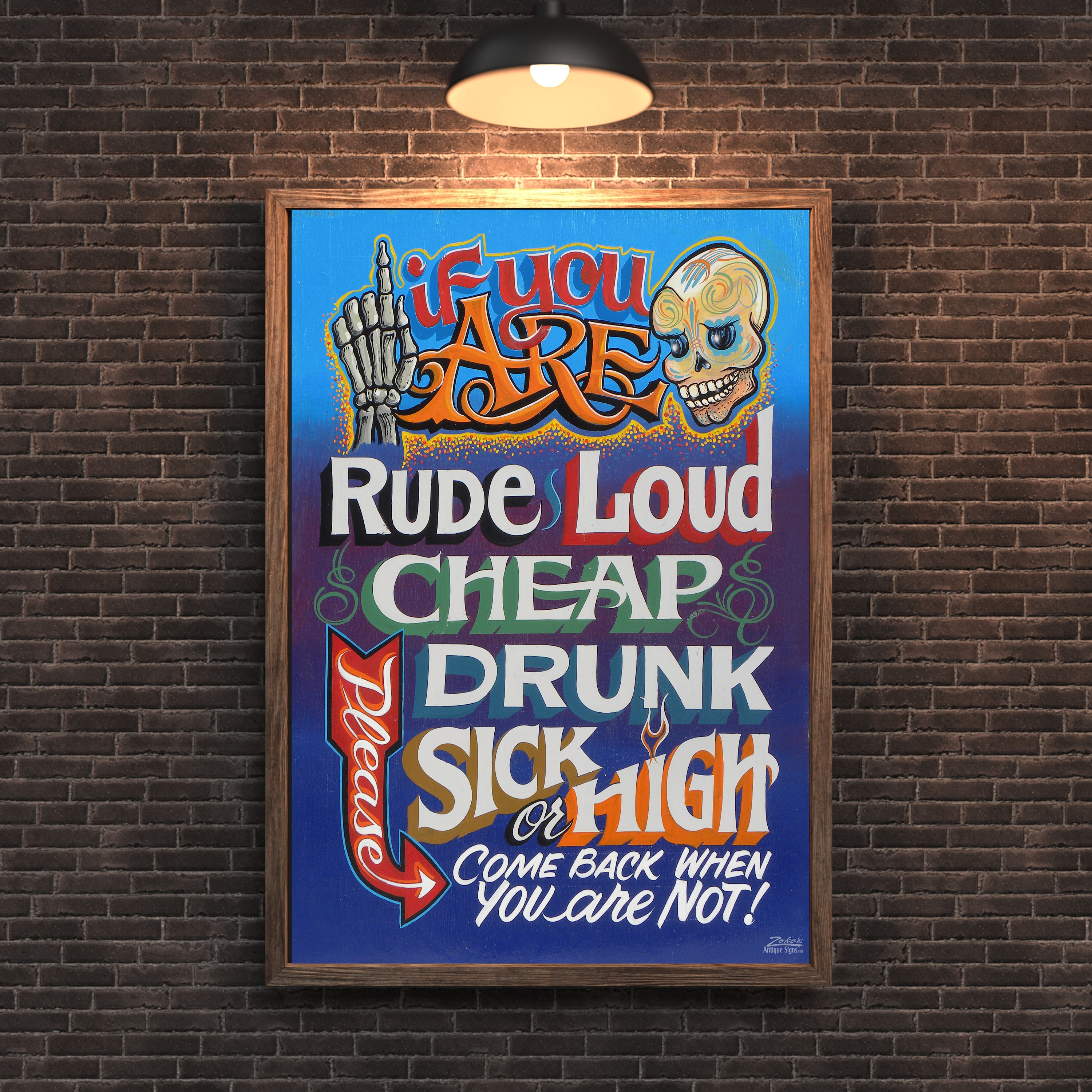 Tattoo Shop Policy Print If You Are Rude Loud Cheap