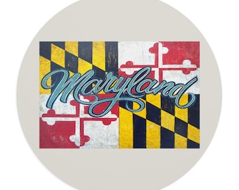 Maryland Mouse Pad I Delaware I Baltimore I Chesapeake Bay I New Jersey I Map Mouse Pad I Maryland Gifts