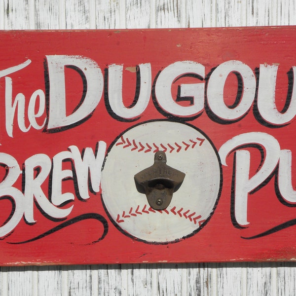 Baseball Dugout Sign Etsy