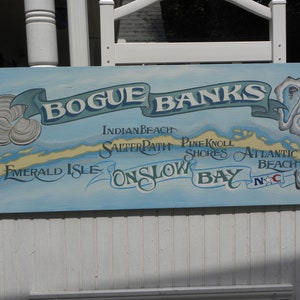 Bogue Banks North Carolina PRINT . Beach House Decor Gift - Etsy