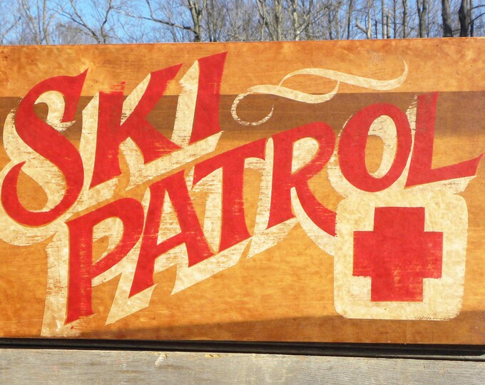 Ski Patrol Sign Original Hand Made - Etsy