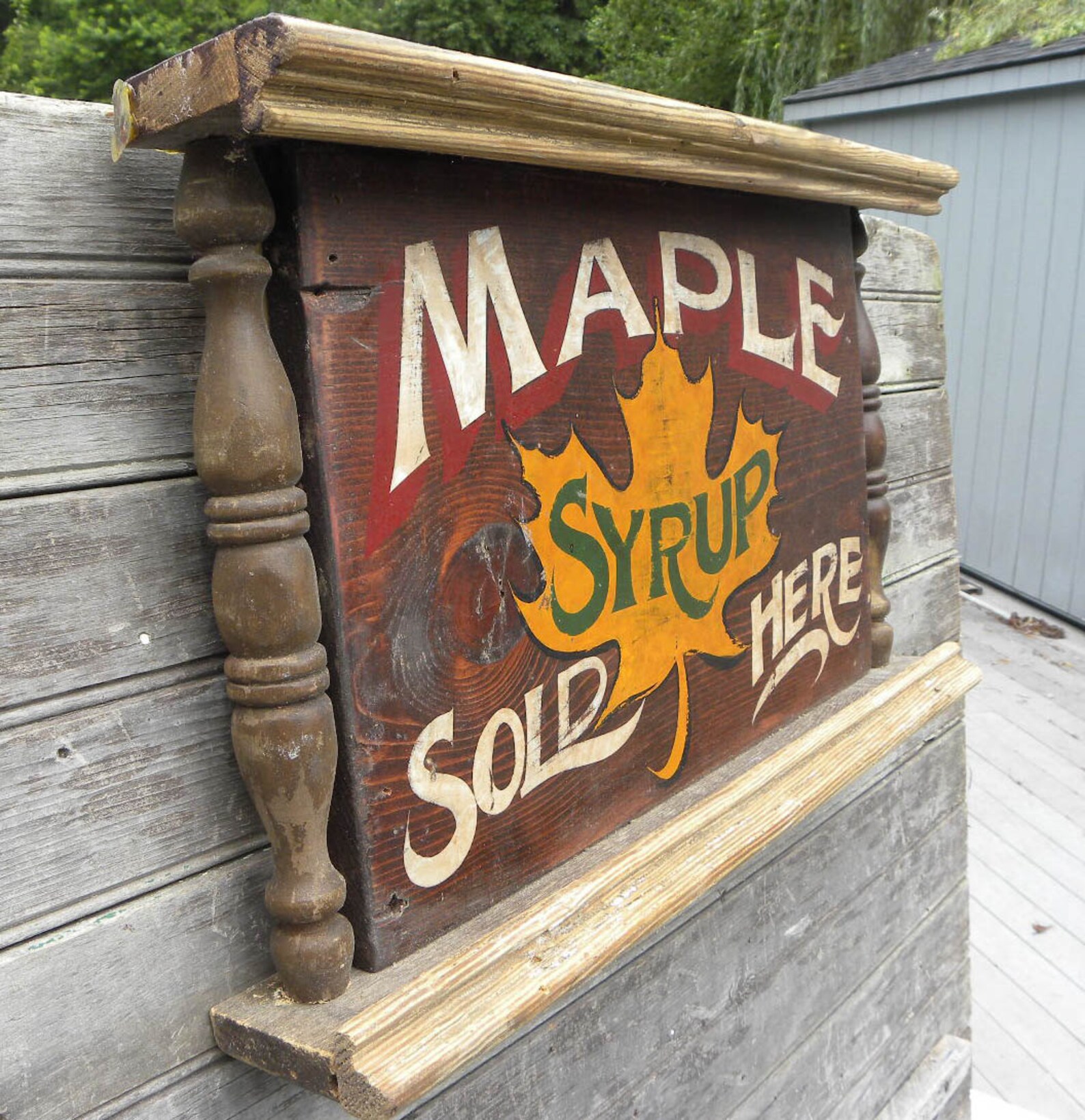 Maple Syrup Sign original hand made Etsy