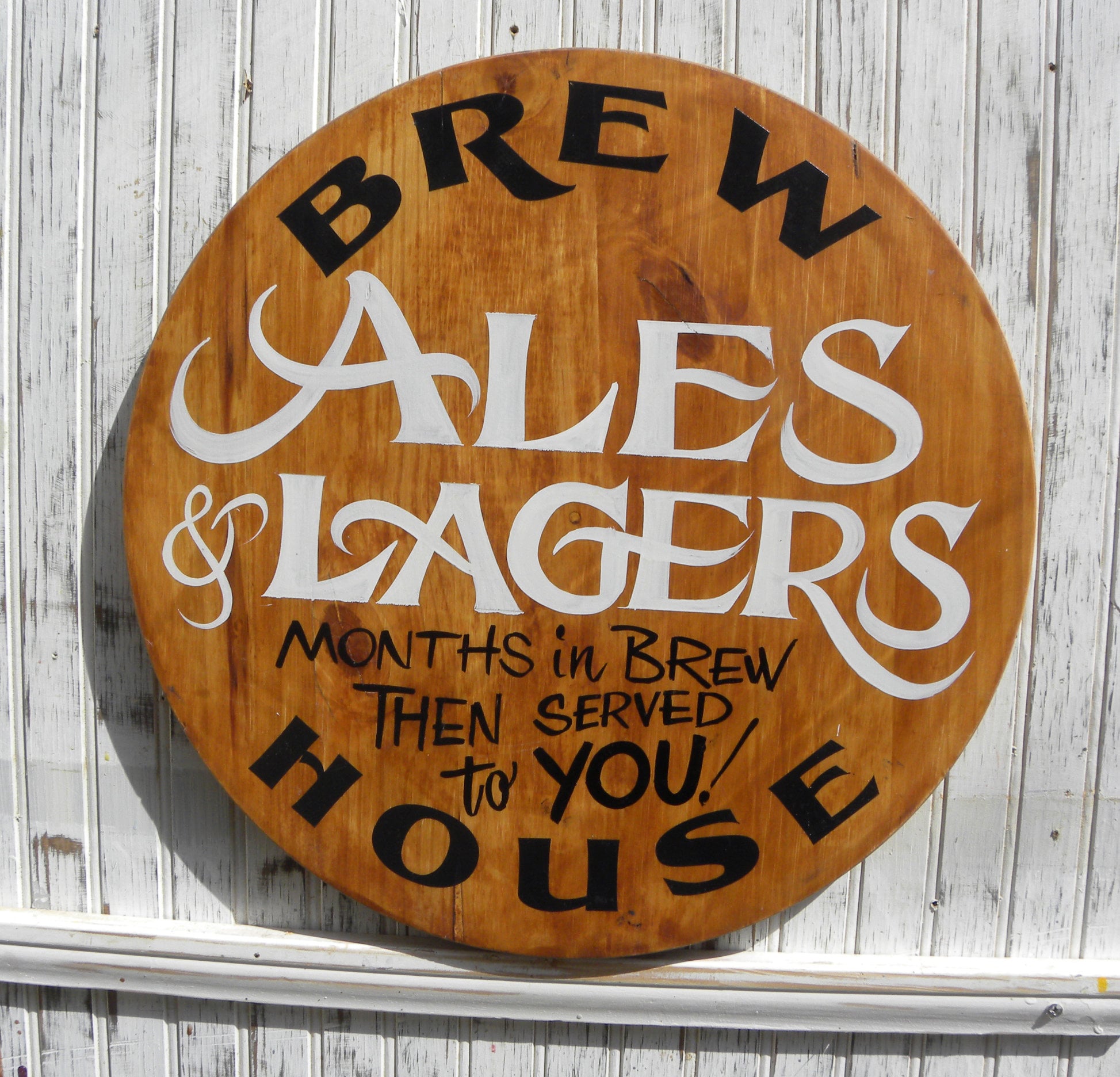 Hand Painted Brew House Sign: 18