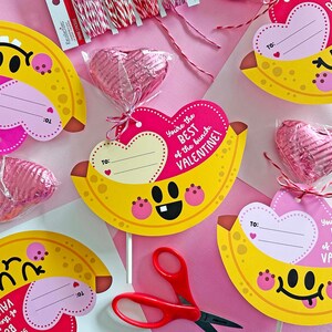 Banana Valentines, druckbare Karten, Instant Download