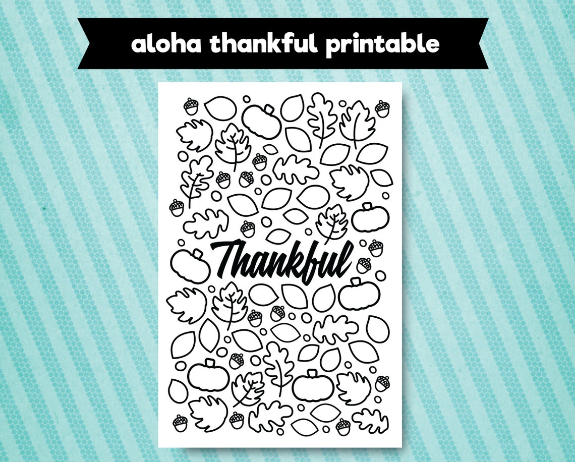 Thankful Printable - Etsy