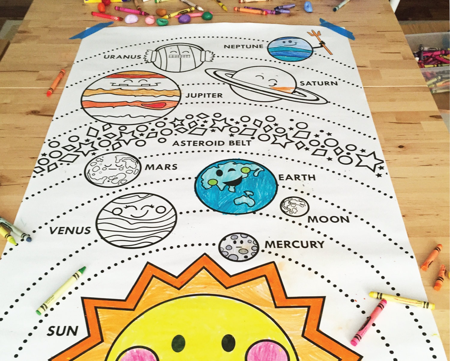 Space Planets Coloring Pages Printable For Kids | Astronomy Outer Space ...