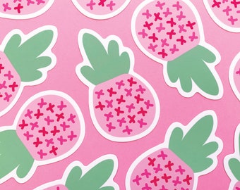 Pink Pineapple Sticker