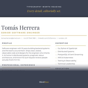 Suite di modelli per curriculum vitae di ingegnere del software / CV, lettera di presentazione e referenze per ingegneri / Compatibile con i sistemi ATS / Modificabile in Word e Google Docs