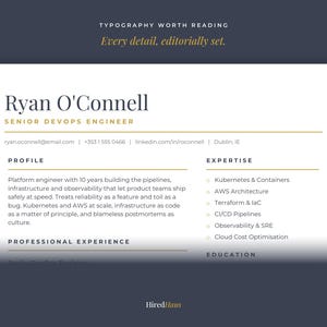 DevOps Engineer Resume Template Suite | DevOps CV, Cover Letter and References | ATS Friendly | Editable in Word & Google Docs