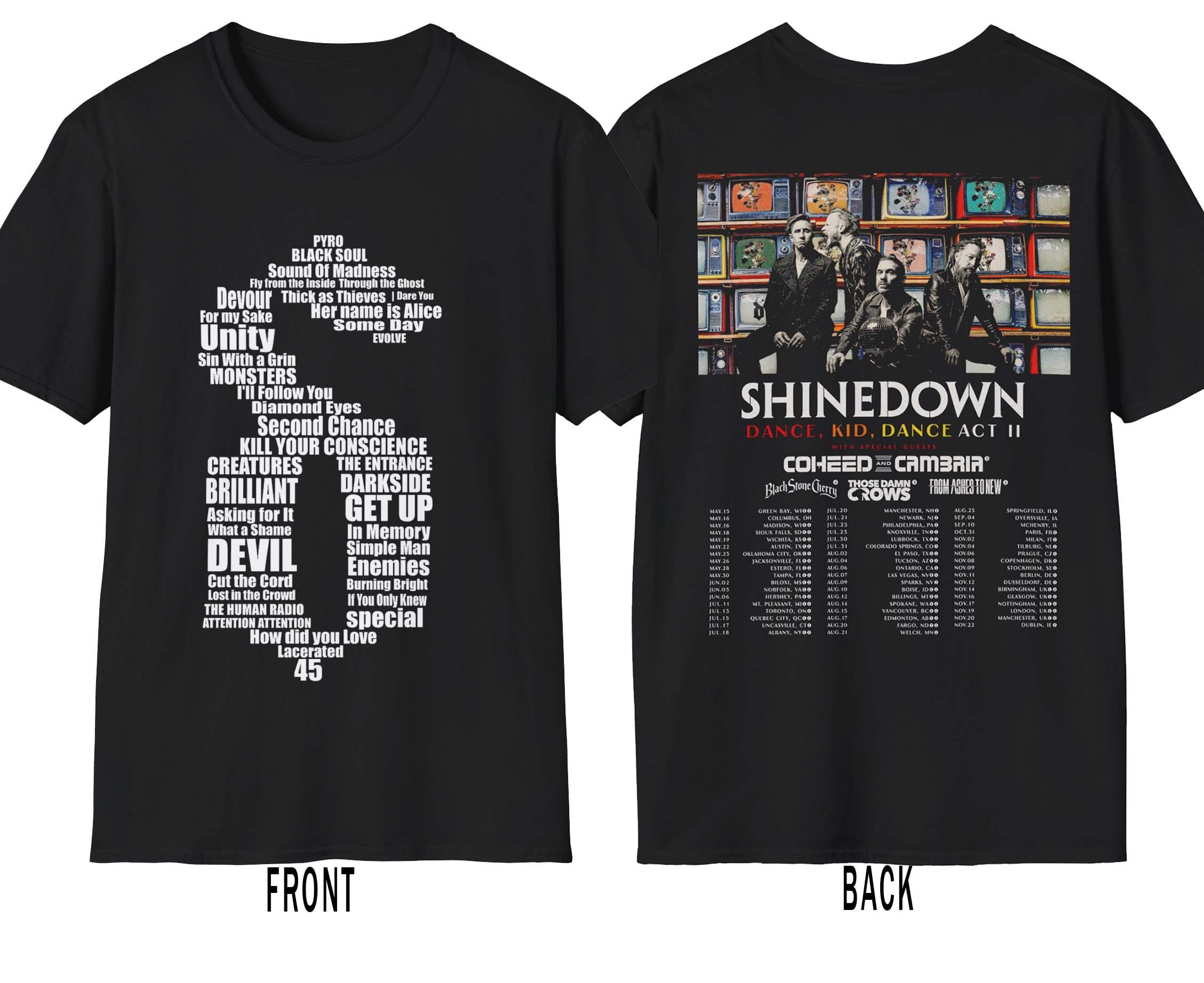 Shinedown 2026 Tour Concert Shirt, Youth Shirt, Sweatshirt, Hoodie