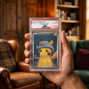 Museum Art Replica 2023 x Van Gogh Pikachu Custom Graded Slab - Desk Toy PROXY Card