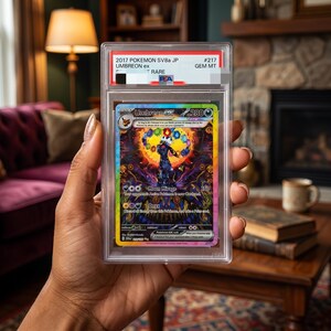 Terastal Umbreon Ex Special Art Rare Custom Graded Slab - Desk Decoration Novelty PROXY Card