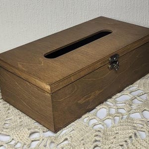 Handmade Wooden Tissue Box Cover