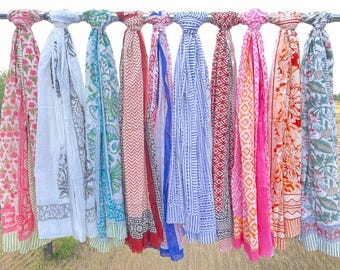 Handgefertigte Sarongs mit Blockdruck, Baumwoll-Strandtücher, indische Pareos, Boho-Strandkleider, Resortmode, Sarongs im Großhandel